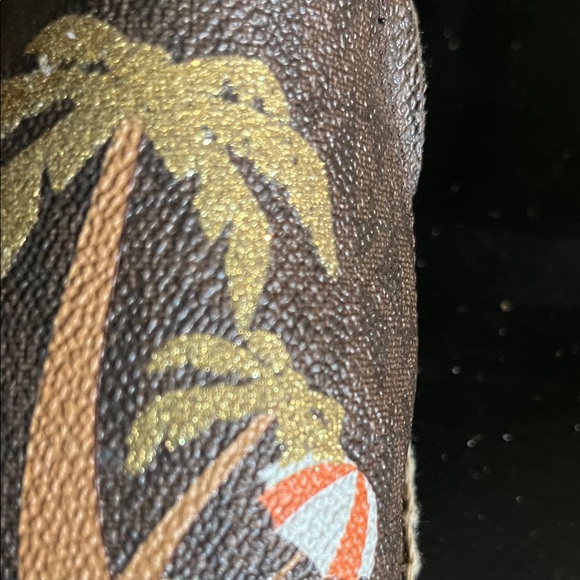 Michael Kors Dark Brown Espadrilles with Palm Design - Picture 3 of 10